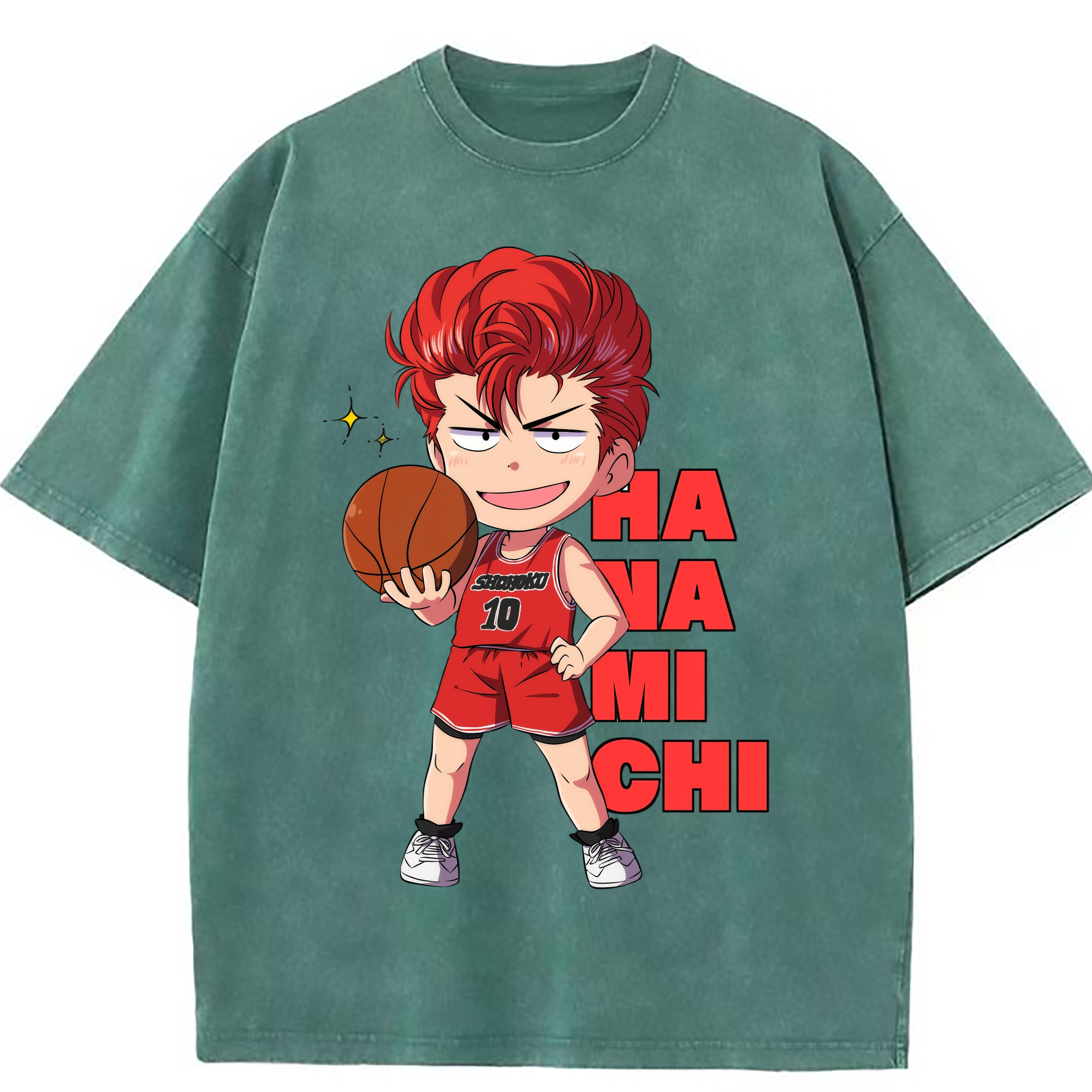 （画像用） SLAM DUNK／スラムダンク 綿100% ヴィンテージ風 半袖Tシャツ（フロントプリント）